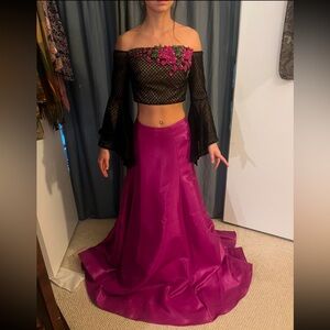 Beautiful 2 piece prom dress.